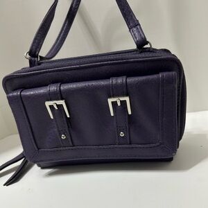 Purple Anna Martina crossbody small bag